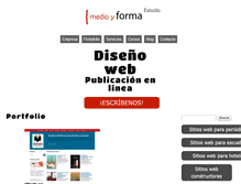 Tablet Screenshot of medioyforma.info